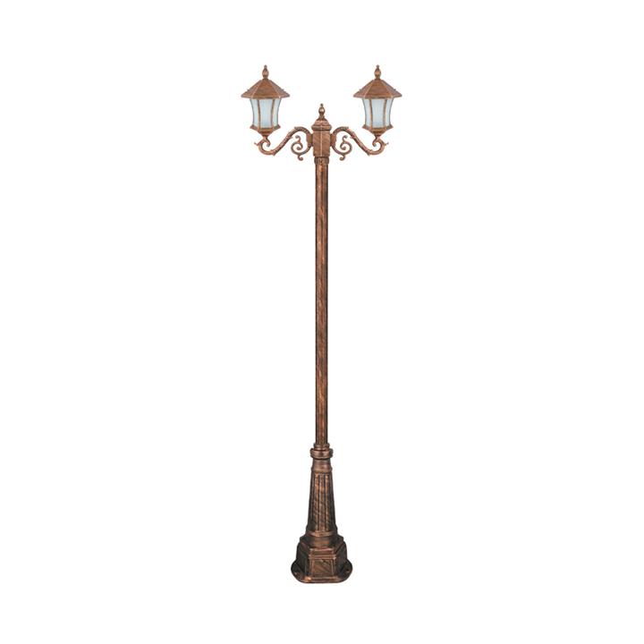چراغ دوشاخه پارکی تکشیدفام مدل ویکتوریا کمرباریک کد 91215-16-8222